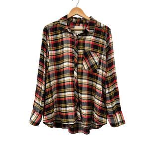 Casas Cabana Plaid Flannel Button Down Shirt Size XL